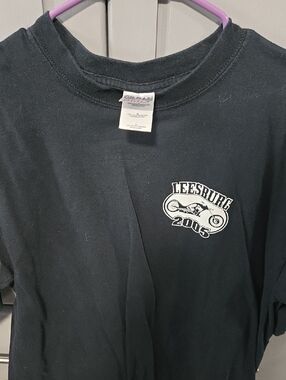 Gildan Black Leesburg 2005 Motorcycle Graphic Tee